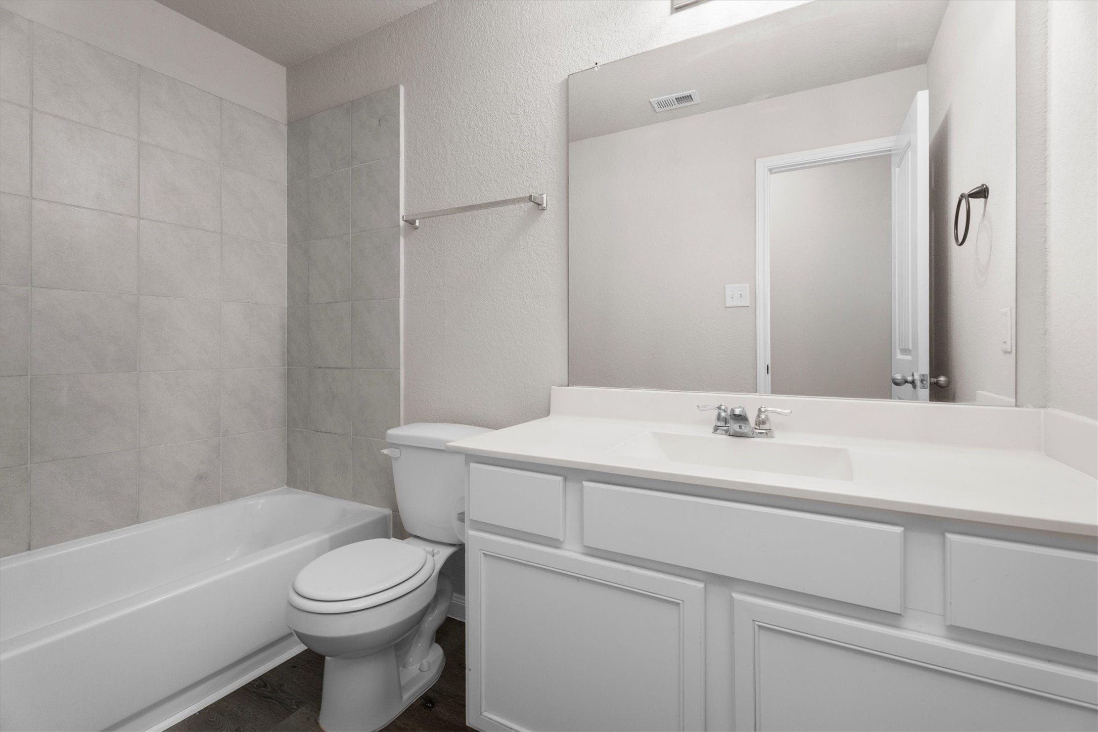 23622 Goodfellow Drive Spring, TX 77373 - Photo 26 of 34 a bathroom with a sink a toilet and a bathtub