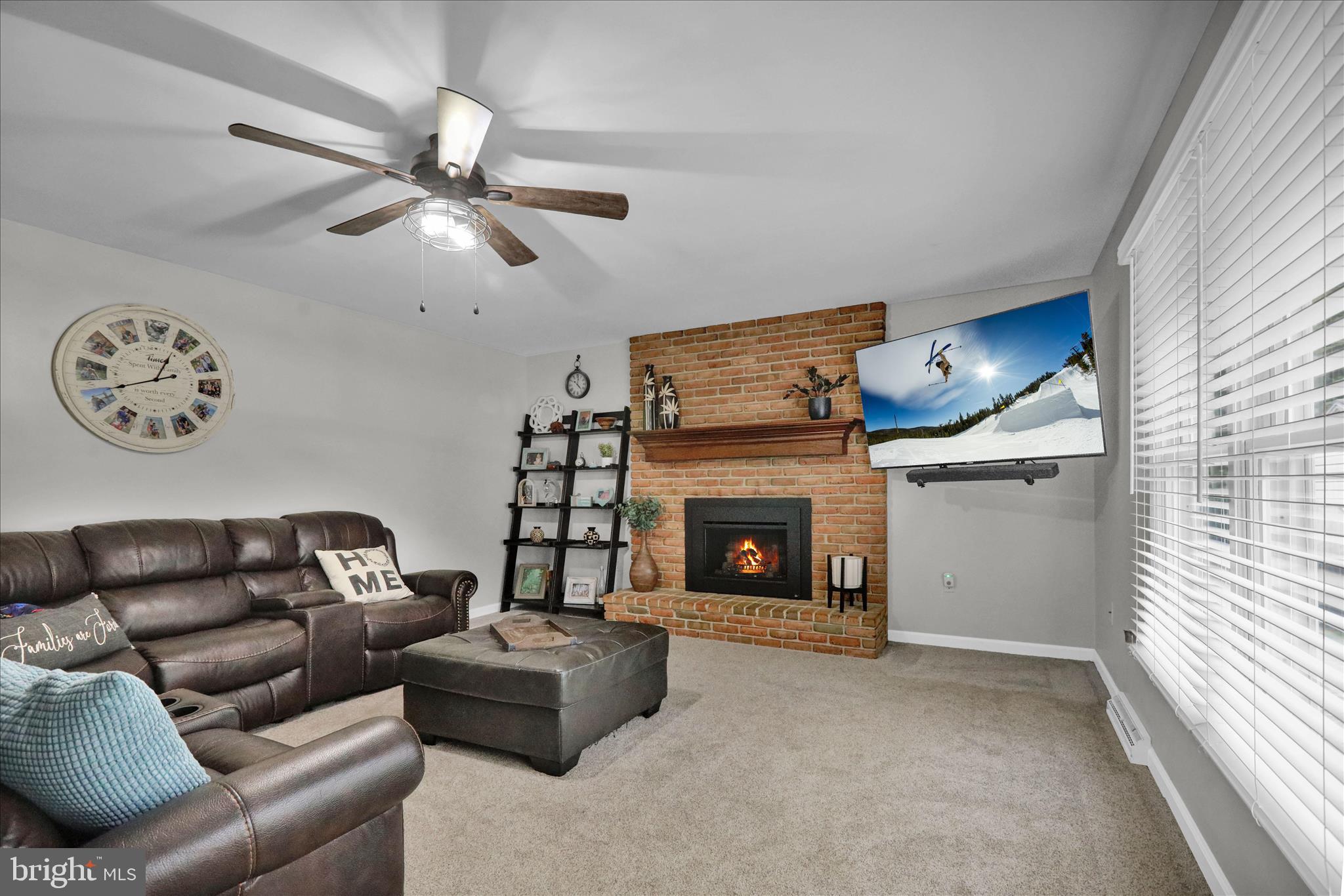 2930 Reedy Road Sinking Spring, PA 19608 - Photo 12 of 45 Living room and gas fireplace