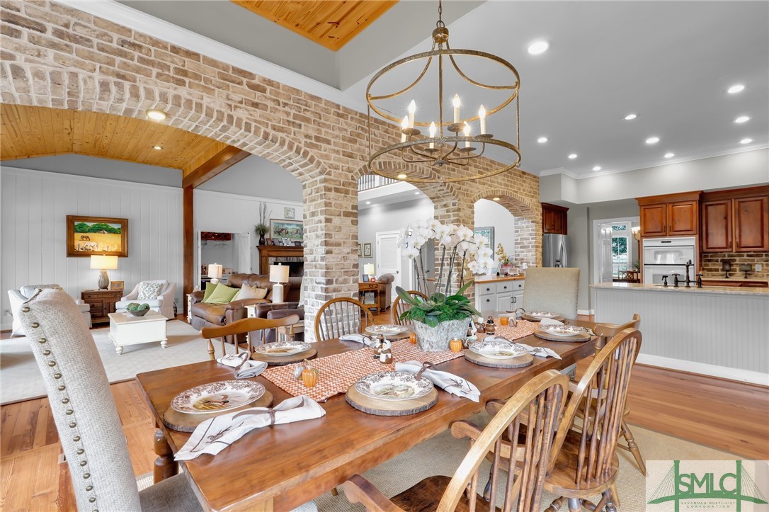 980 Bernard Smith Road Statesboro, GA 30461 - Photo 13 of 49 Large Breakfast/Dining Room with view of Pond