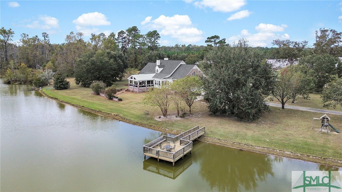 980 Bernard Smith Road Statesboro, GA 30461 - Photo 41 of 49 View over pond to back of house