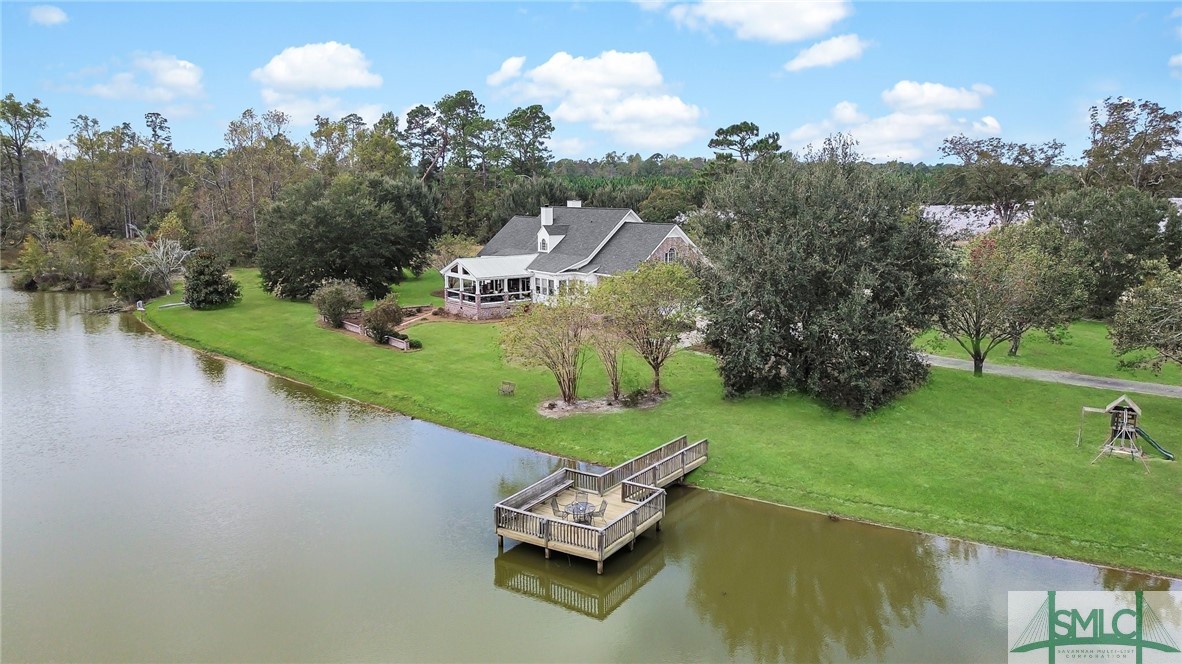 980 Bernard Smith Road Statesboro, GA 30461 - Photo 42 of 49 View over pond to back of house