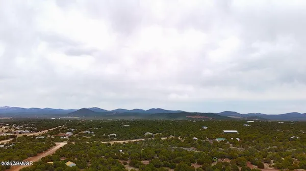 a view of city and mountain
