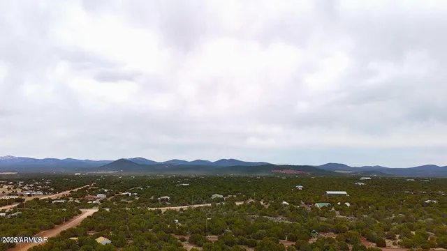 a view of city and mountain