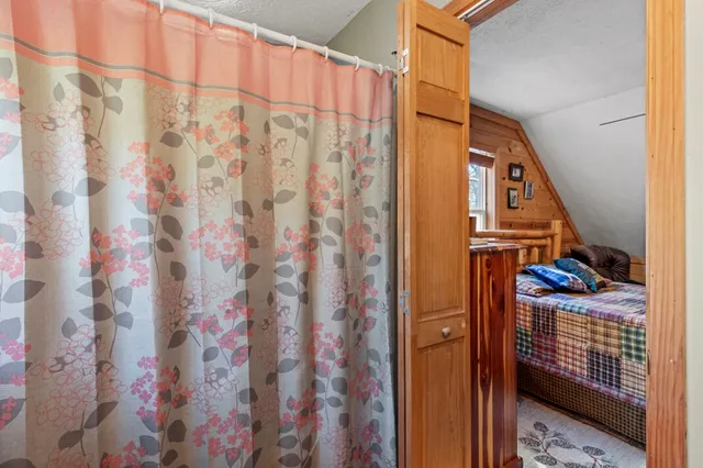 a view of an outdoor space with mountain view