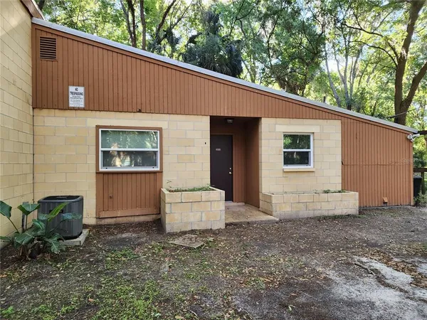 a backyard of a house