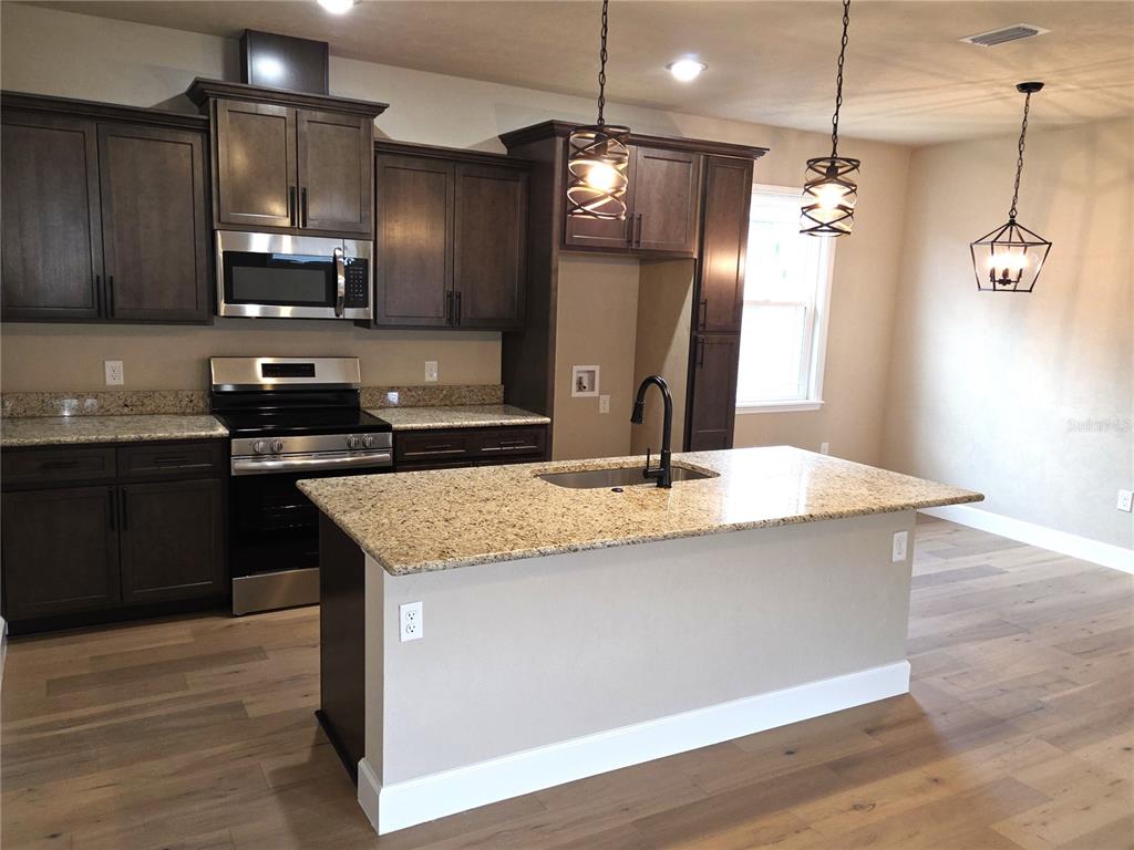 24338 Southwest 18th Road Newberry, FL 32669 - Photo 5 of 20 a kitchen with a sink a counter space cabinets and appliances