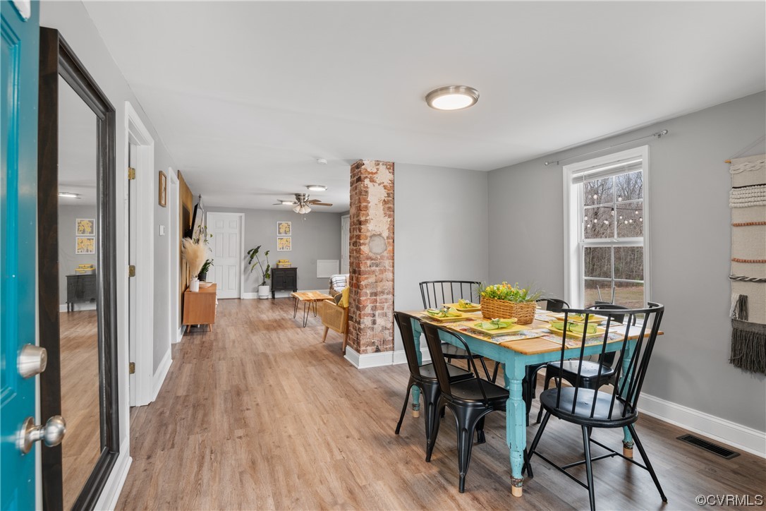 12901 Ruth Hill Road Church Road, VA 23833 - Photo 5 of 50 a view of a dining room with furniture and wooden floor