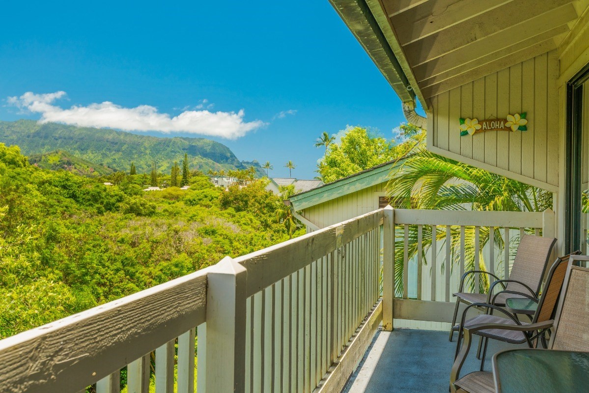 5301 Ka Haku Road, Unit 208 Princeville, HI 96722 - Photo 4 of 27 a view of a balcony with chair
