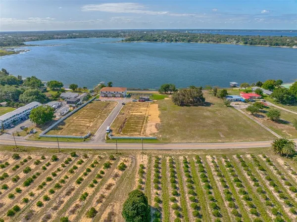 a view of a lake with an ocean