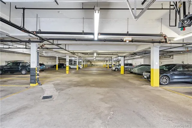 a view of parking garage