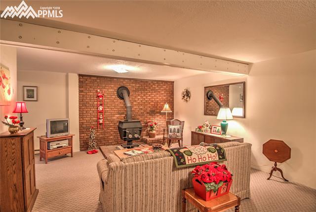 723 Ridge Drive Divide, CO 80814 - Photo 29 of 36 Family room w/ wood-burning stove