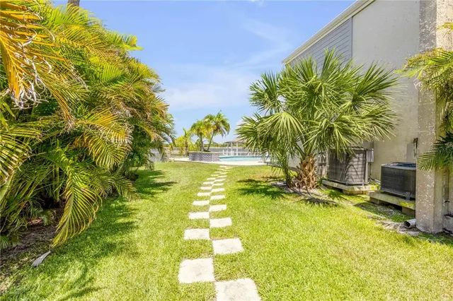 a outdoor living space with furniture