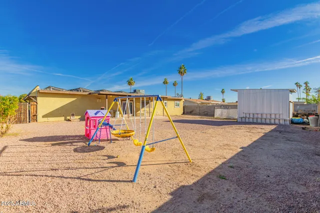 a view of outdoor space with seating