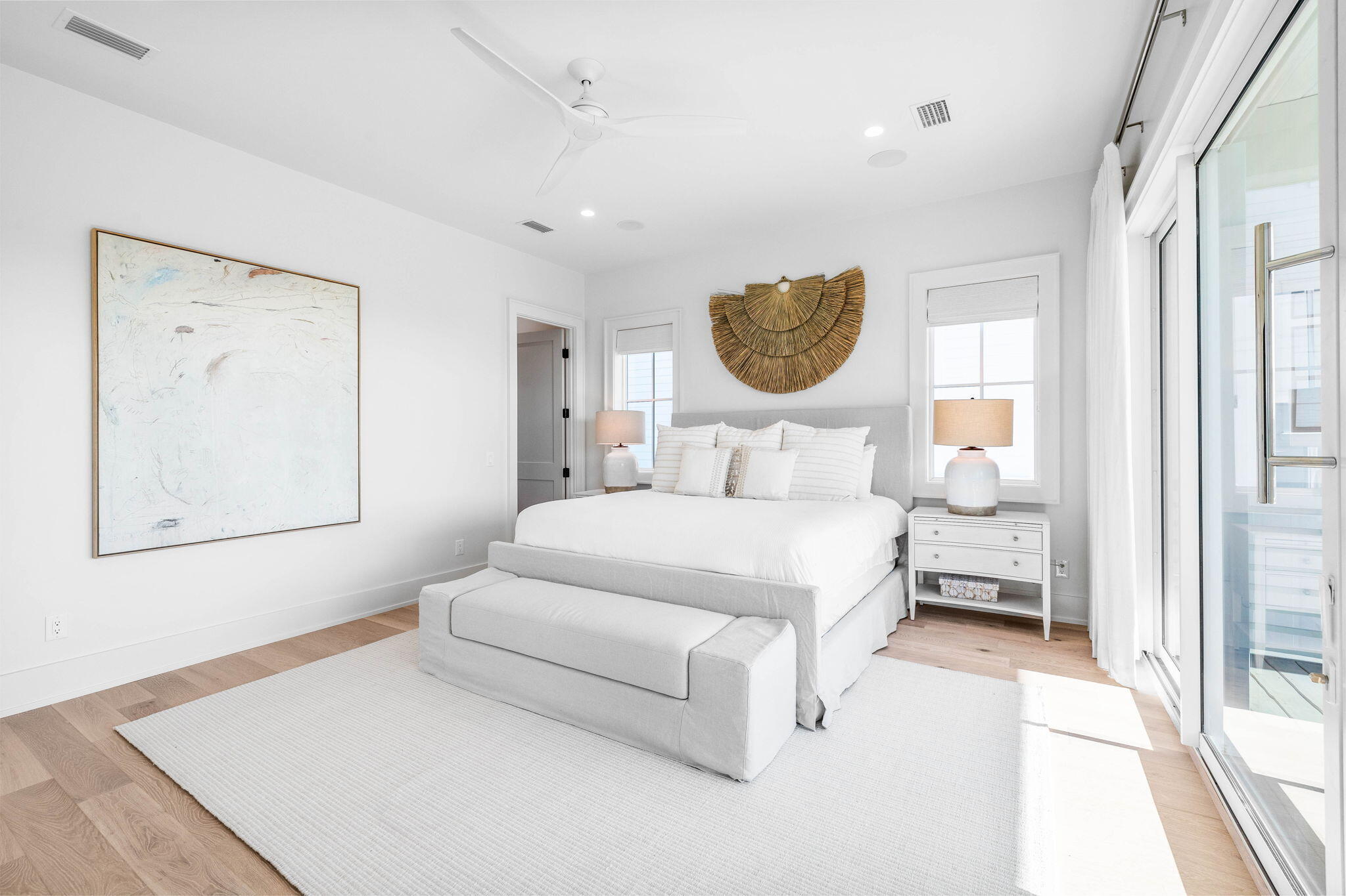 8069 East County Highway 30A Inlet Beach, FL 32461 - Photo 40 of 119 a bedroom with a bed and a painting on the wall