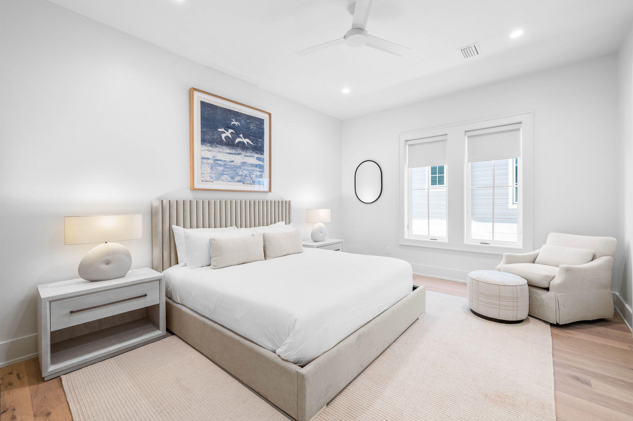 8069 East County Highway 30A Inlet Beach, FL 32461 - Photo 49 of 119 a bedroom with a bed and a couch