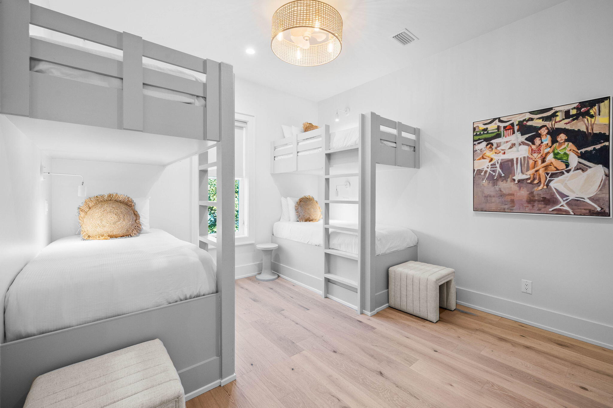 8069 East County Highway 30A Inlet Beach, FL 32461 - Photo 53 of 119 a bedroom with a bed and a painting on the wall