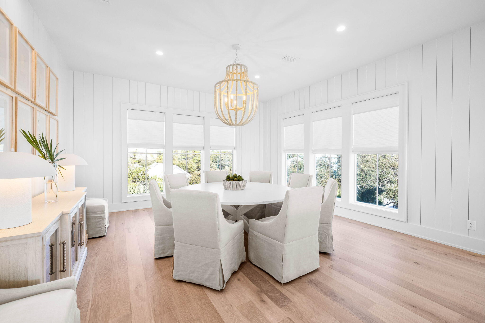 8069 East County Highway 30A Inlet Beach, FL 32461 - Photo 71 of 119 a view of a dining room with furniture window and wooden floor
