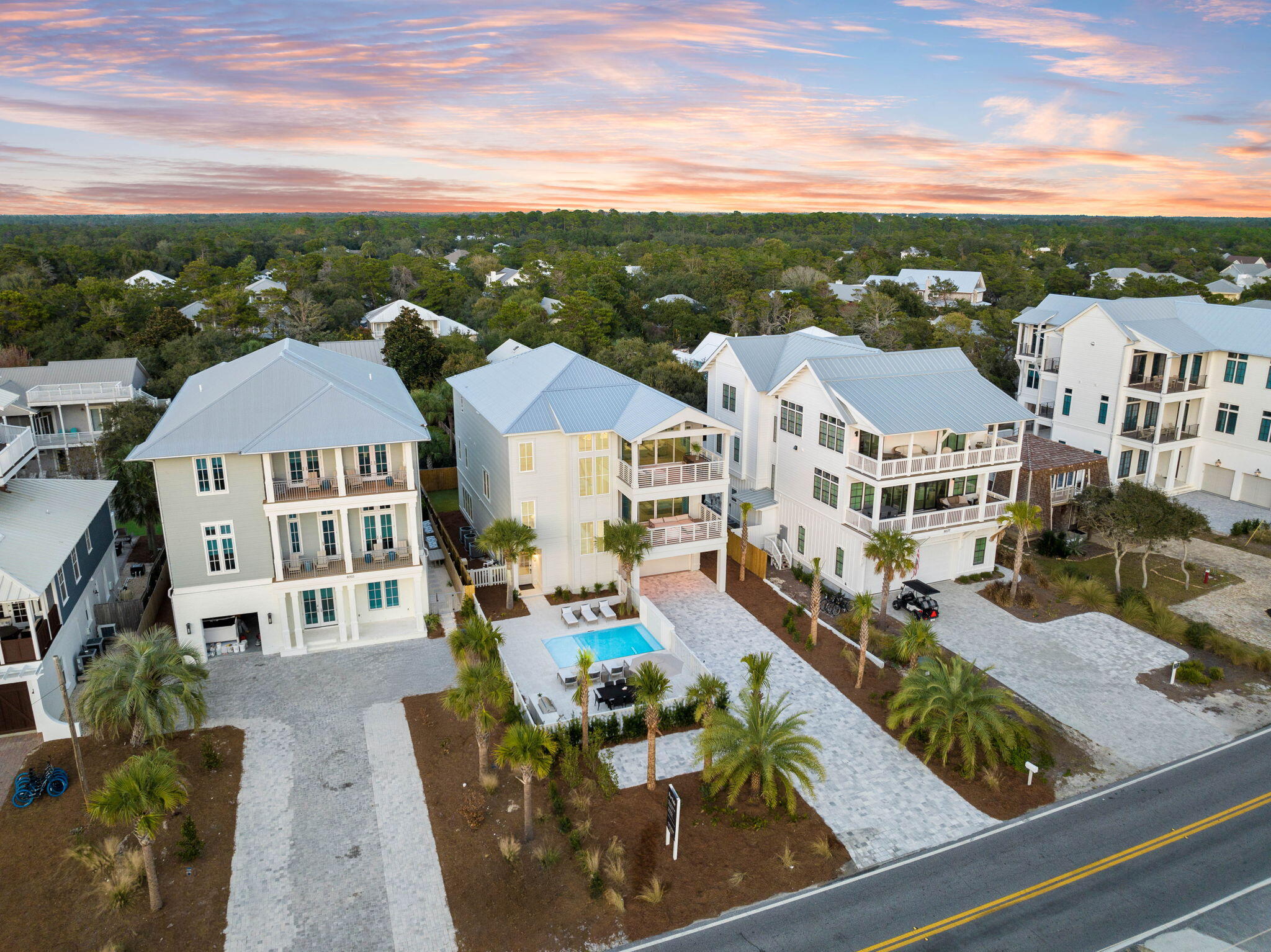 8069 East County Highway 30A Inlet Beach, FL 32461 - Photo 79 of 119 a view of a city with lawn chairs
