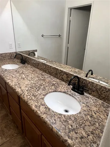 an empty room with closet