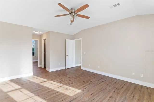 a view of building with yard