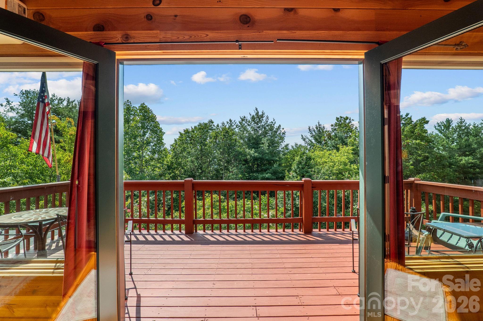 150 Avondale Ridge Road Asheville, NC 28803 - Photo 28 of 45 a view of a balcony with city view
