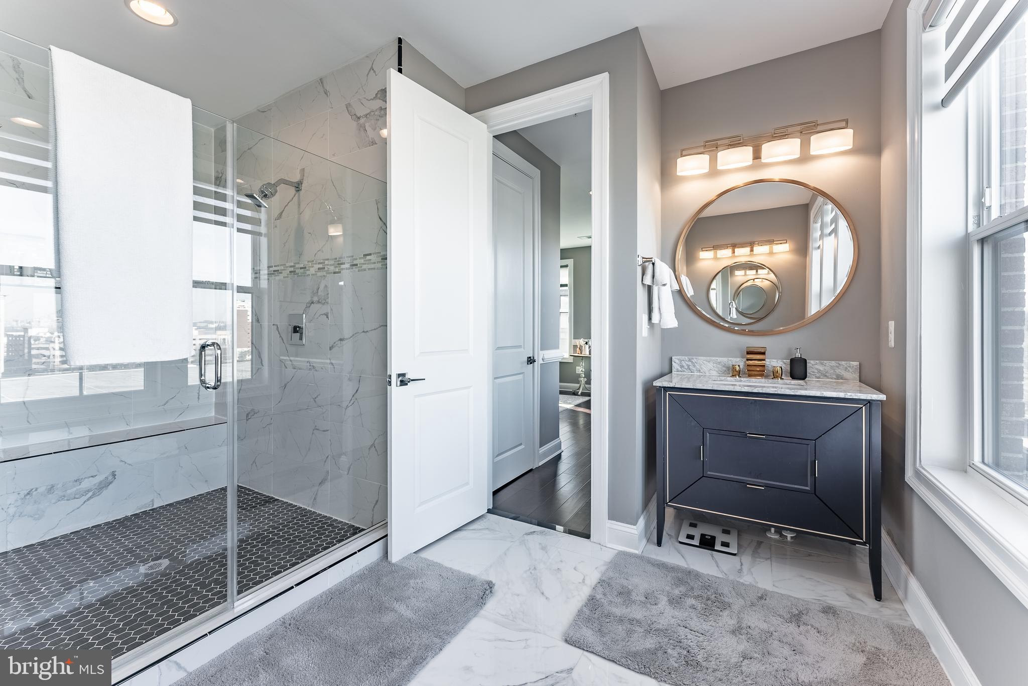 500 Riversail Lane, Unit 438 Oxon Hill, MD 20745 - Photo 5 of 54 a bathroom with a sink a toilet and a mirror