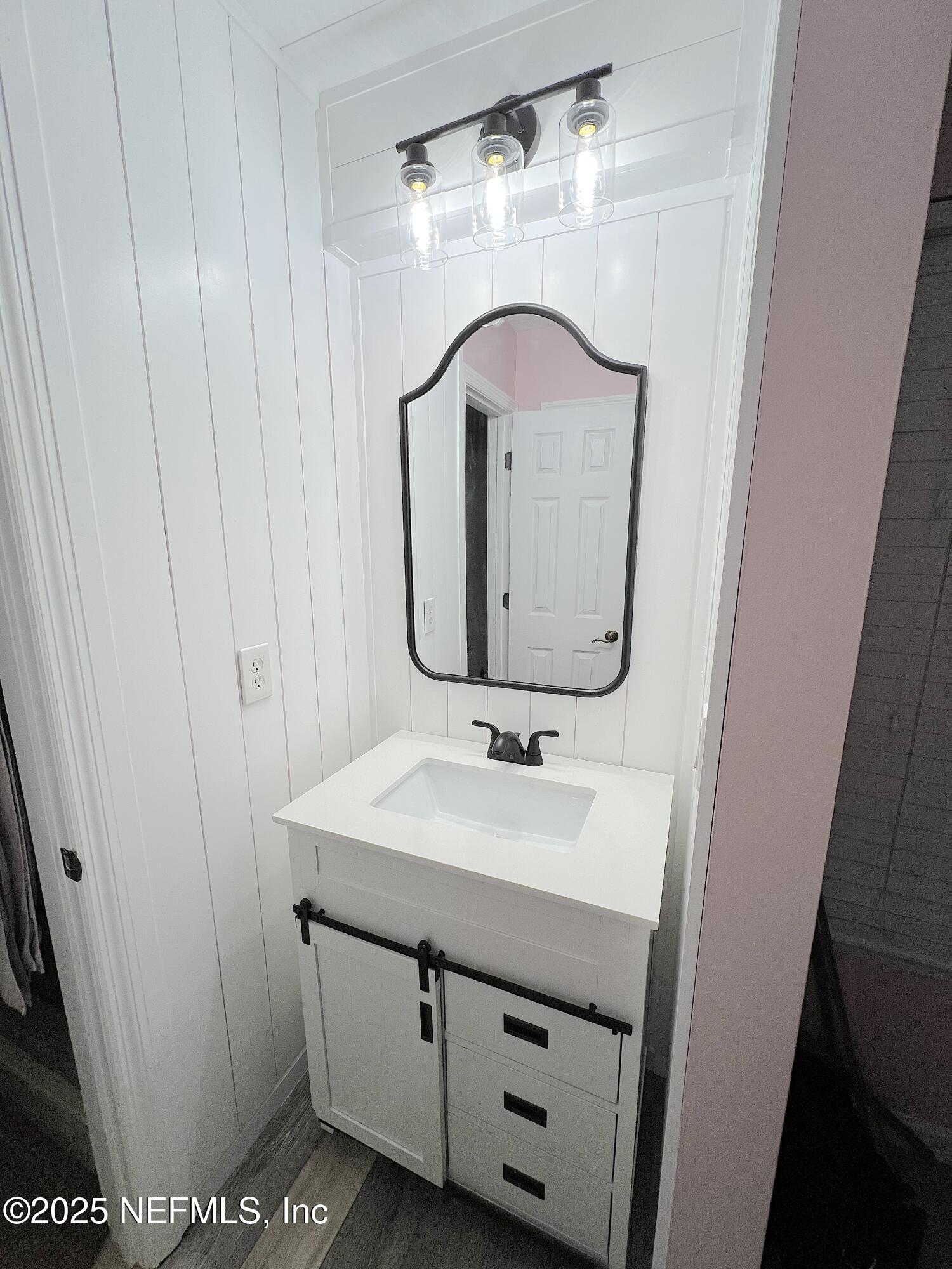 2020 Belle Grove Trace Fleming Island, FL 32003 - Photo 21 of 31 a bathroom with a sink a vanity and a mirror