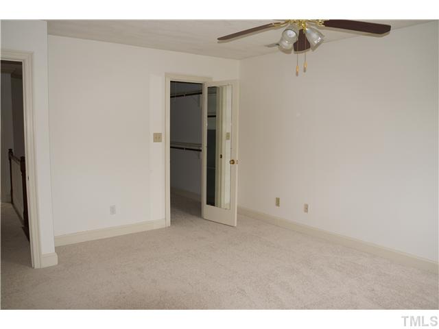 8444 Wycombe Lane Raleigh, NC 27615 - Photo 13 of 25 Great master bedroom has super wall space for your bedroom set . There's a huge walk-in closet! (New carpet & fresh paint on the 2nd floor too!)