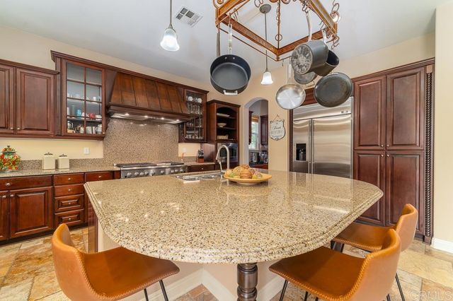 a view of outdoor space with garden and entertaining space