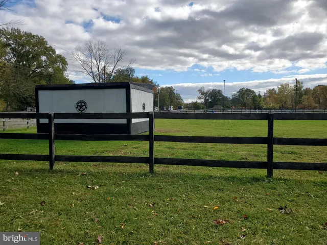 a view of a garden with wooden fence