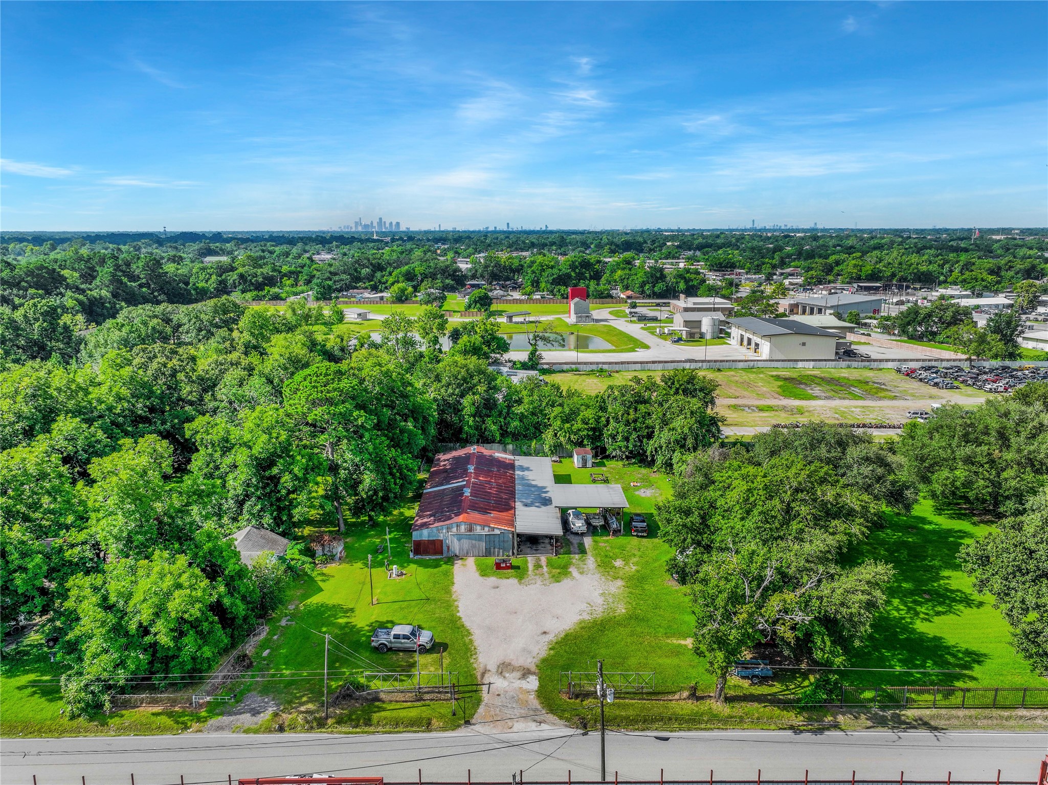 132 Hambrick Road Houston, TX 77060 - Photo 4 of 25 an aerial view of residential houses with outdoor space and trees