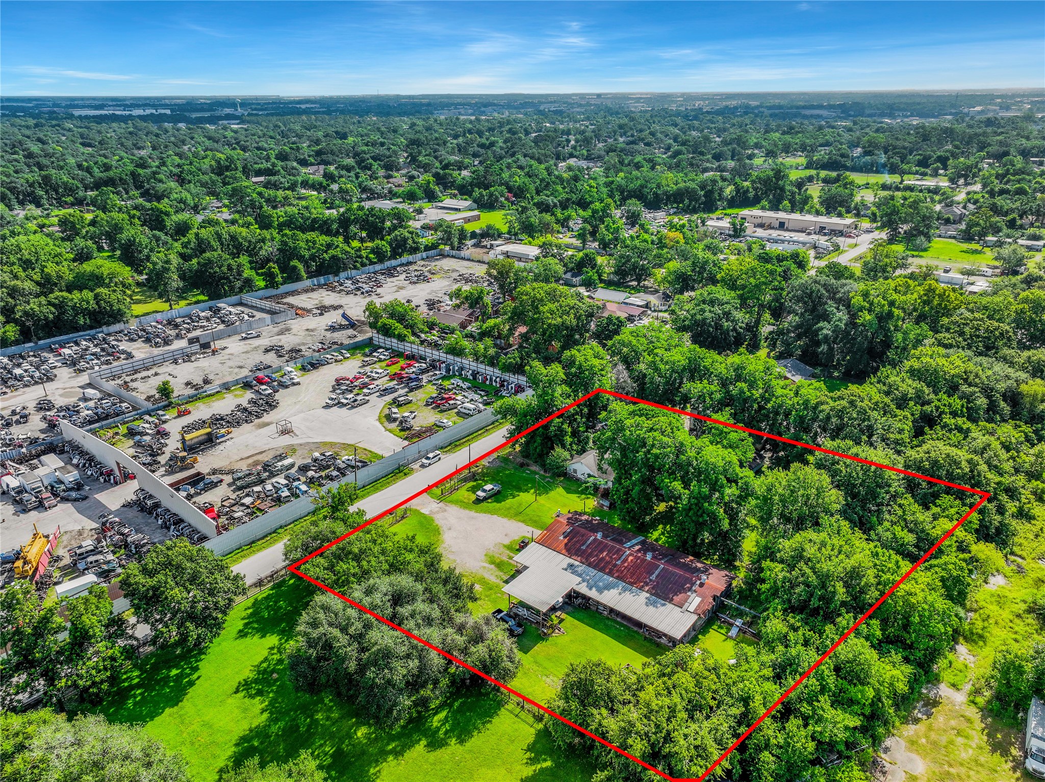 132 Hambrick Road Houston, TX 77060 - Photo 9 of 25 an aerial view of residential houses with outdoor space and swimming pool