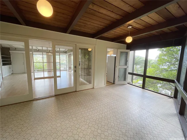 a view of deck with a floor