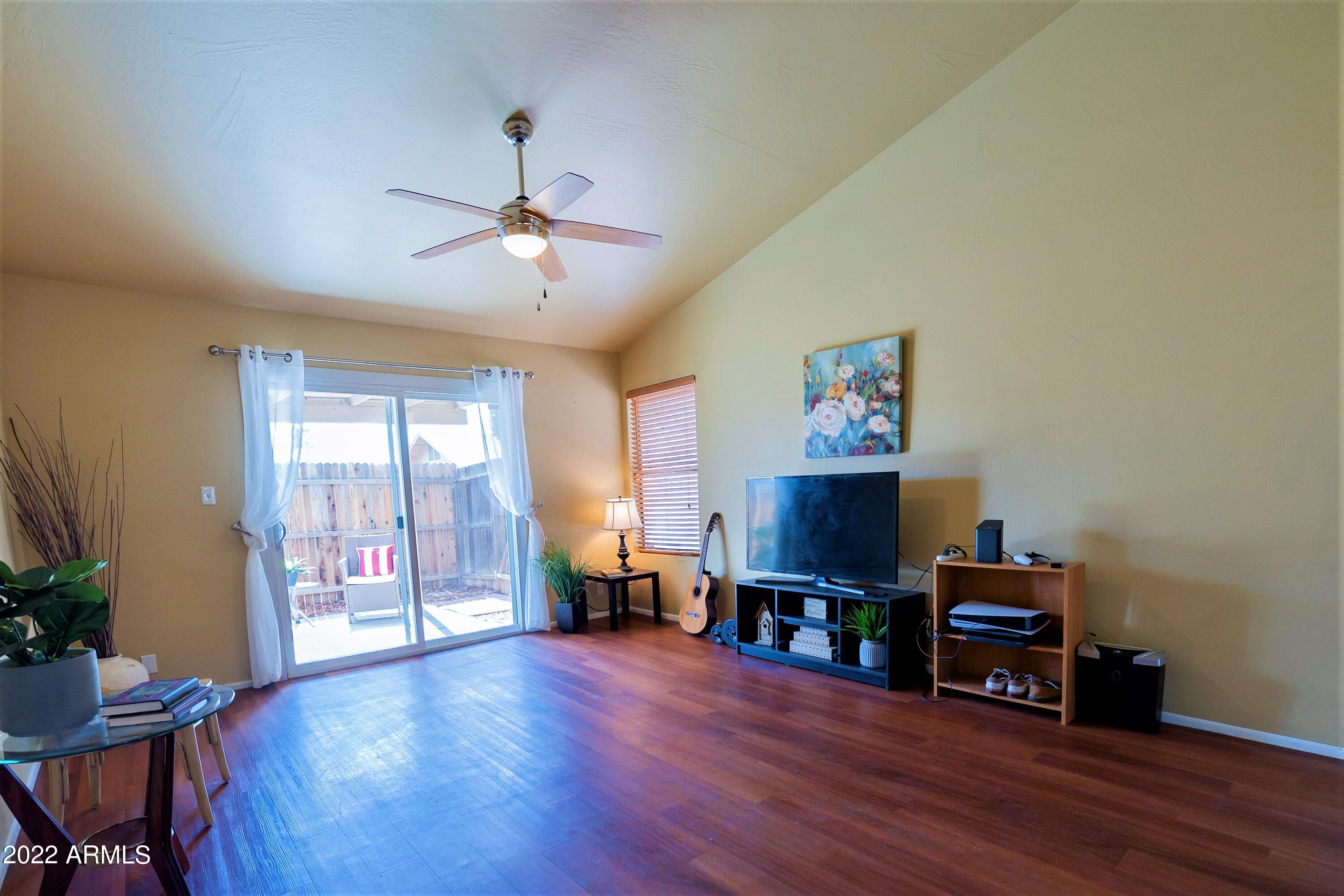 2455 East Broadway Road, Unit 19 Mesa, AZ 85204 - Photo 5 of 26 Family Room with Vaulted Ceilings
