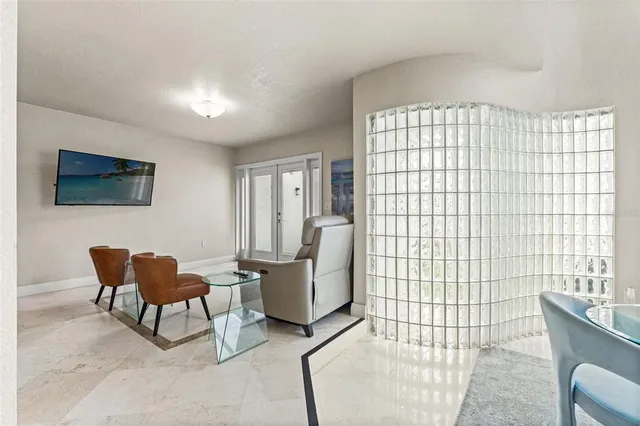 a bathroom with a sink a mirror and a shower curtain