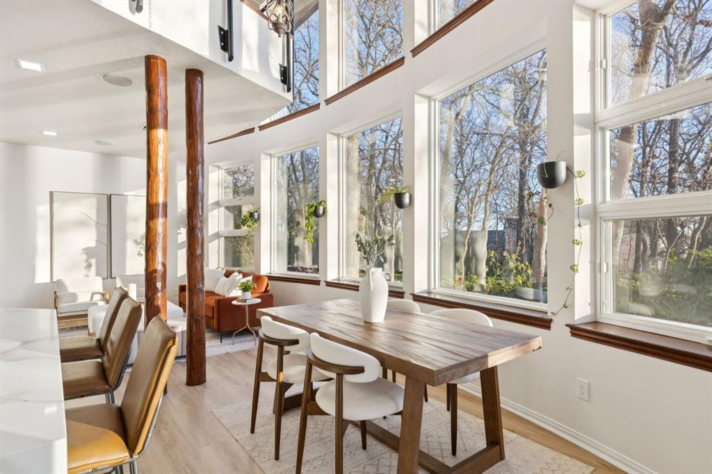 540 Diamond Point Drive Oak Point, TX 75068 - Photo 2 of 27 Sunroom / solarium featuring wood finished floors and baseboards
