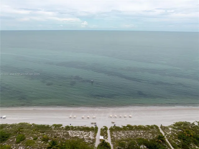 a view of beach and ocean