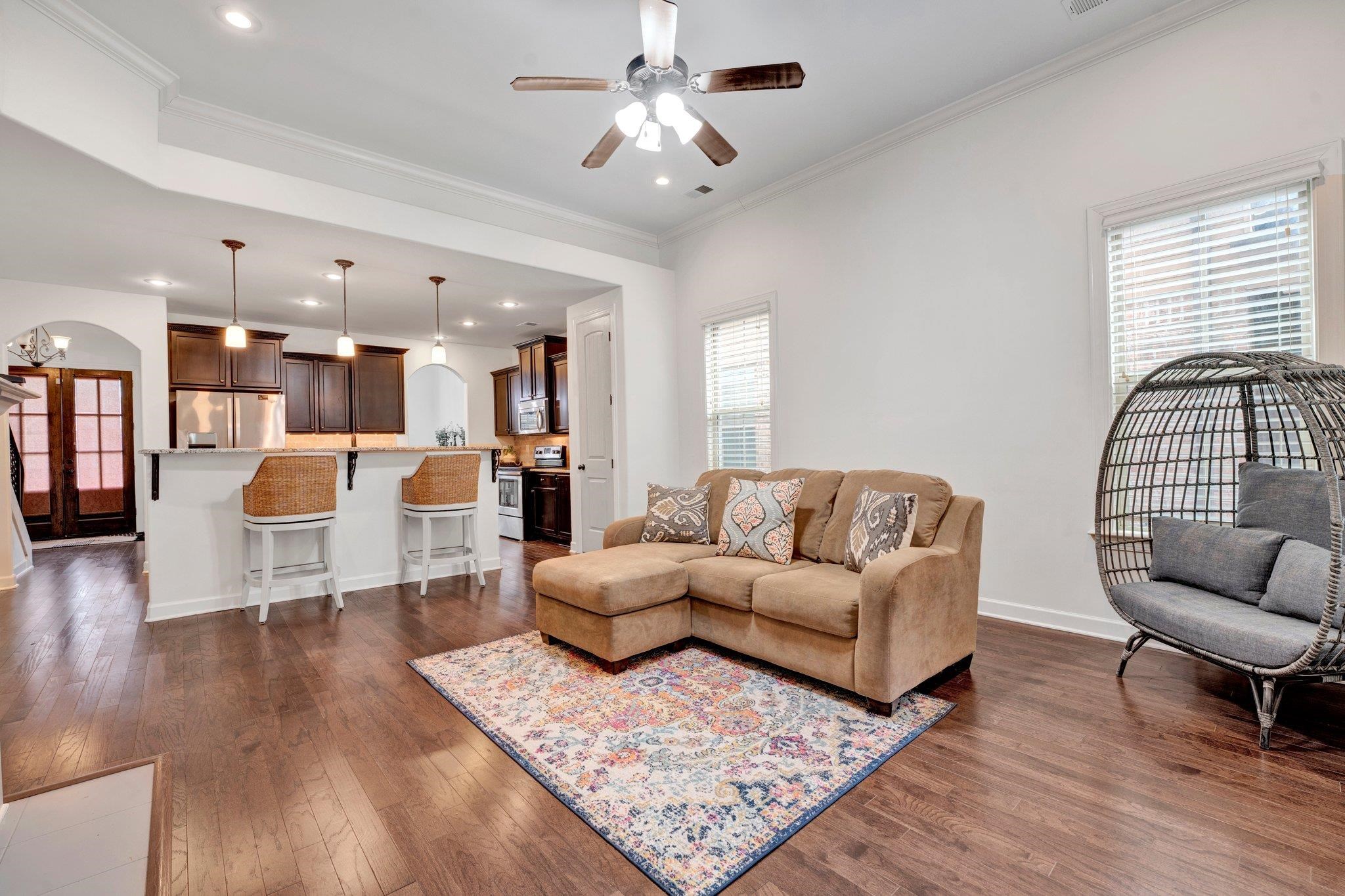1965 Rochelle Lane Cordova, TN 38016 - Photo 14 of 40 a living room with furniture and wooden floor