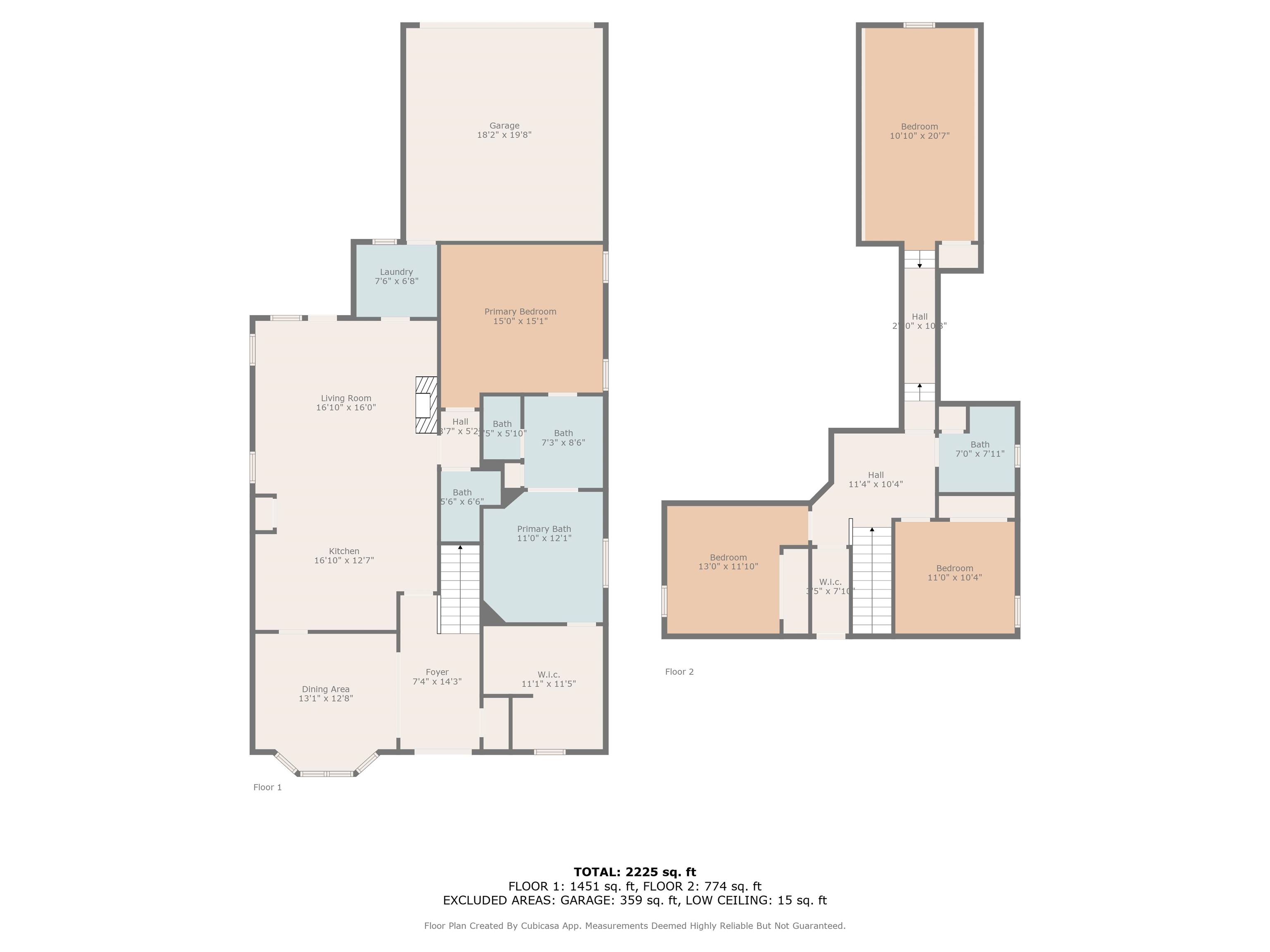 1965 Rochelle Lane Cordova, TN 38016 - Photo 40 of 40 a picture of floor plan