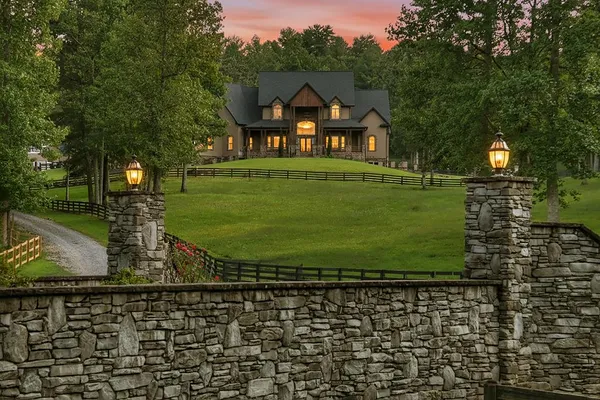 a front view of a house