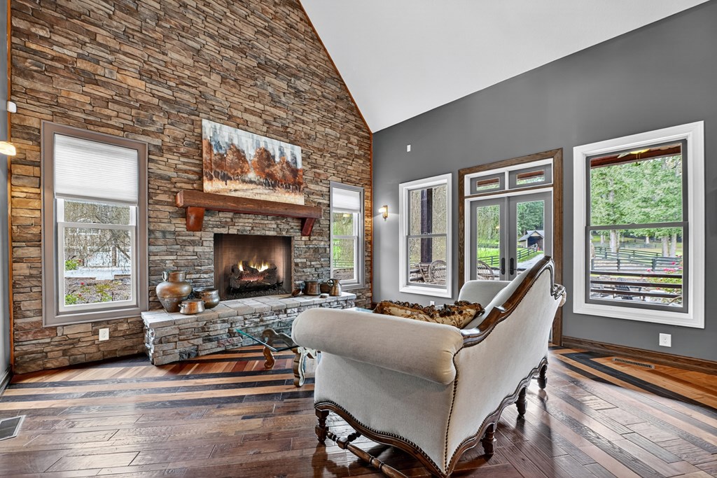 280 Star Creek Crossing Morganton, GA 30560 - Photo 20 of 100 a living room with furniture and a fireplace