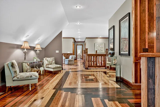 a view of a house with a yard porch and sitting area