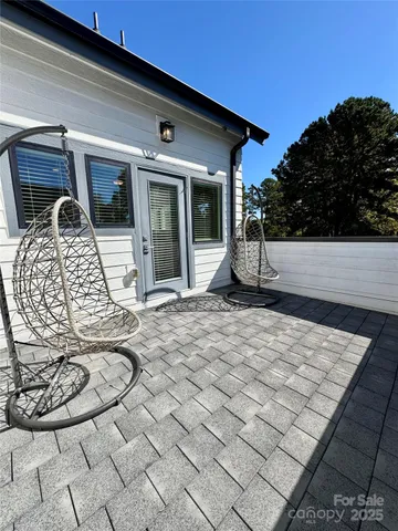 a view of a lounge chair in the patio
