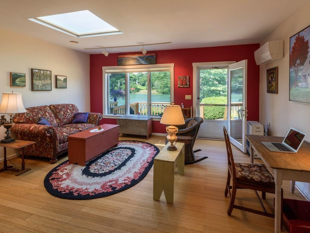 30 Lewis Point Road, Unit 3 Damariscotta, ME 04543 - Photo 1 of 15 Skylight living room overlooks the...