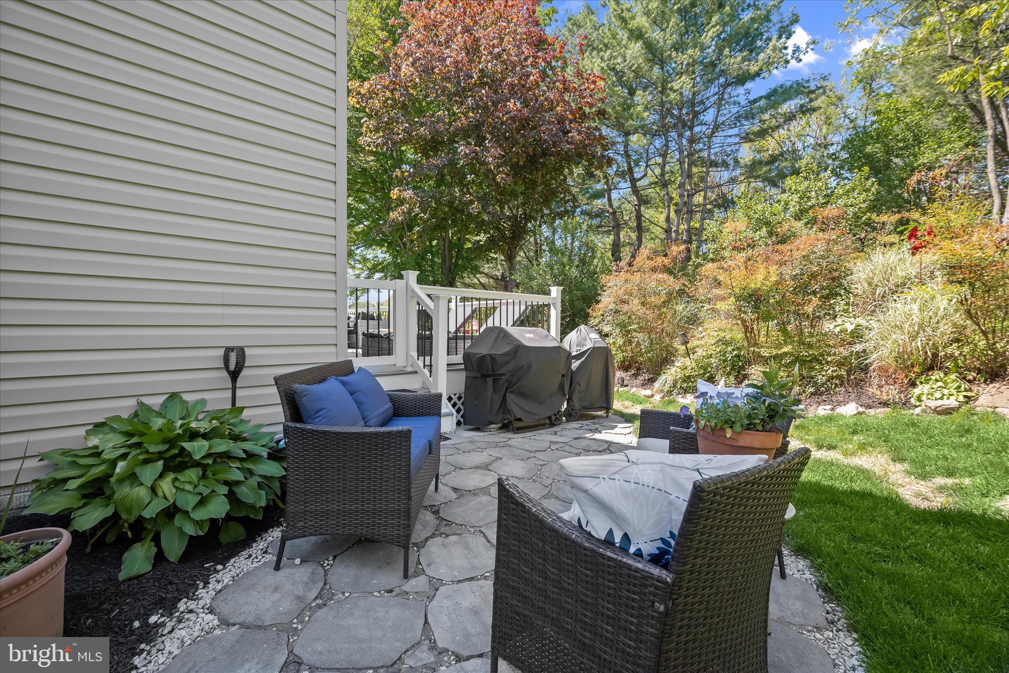 7036 Garden Walk Columbia, MD 21044 - Photo 52 of 62 Fenced yard with stone patio