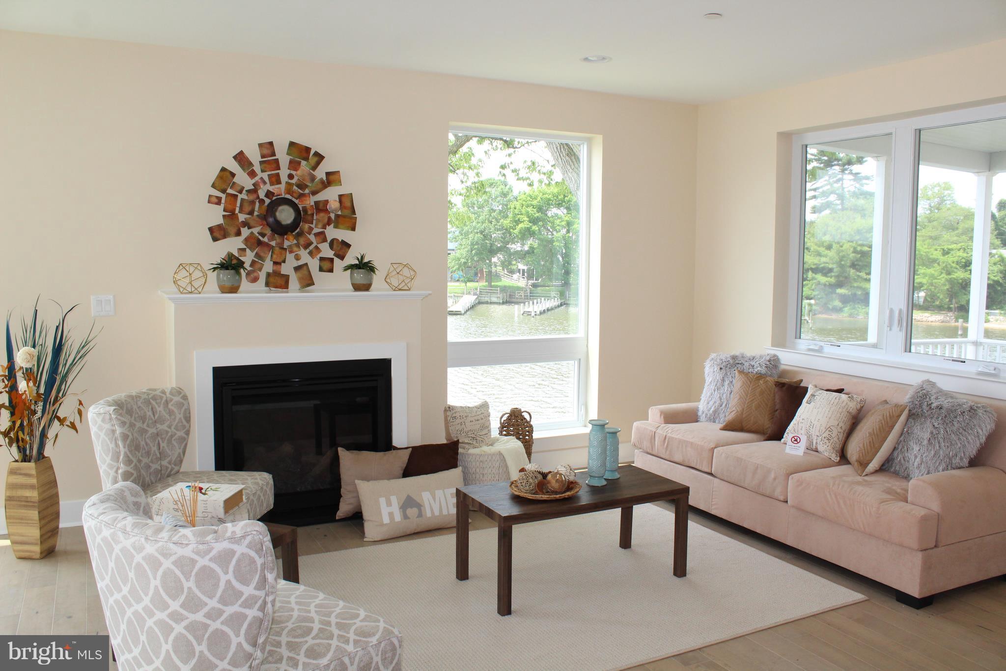 52 Johnson Road Pasadena, MD 21122 - Photo 8 of 30 Living Room w/gas fireplace