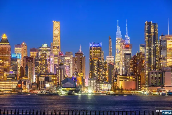 a view of a city with tall buildings