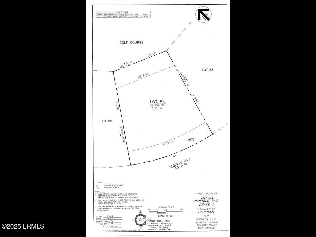 173 Oldfield Way Bluffton, SC 29909 - Photo 3 of 14 173 Oldfield Way Plot Plan