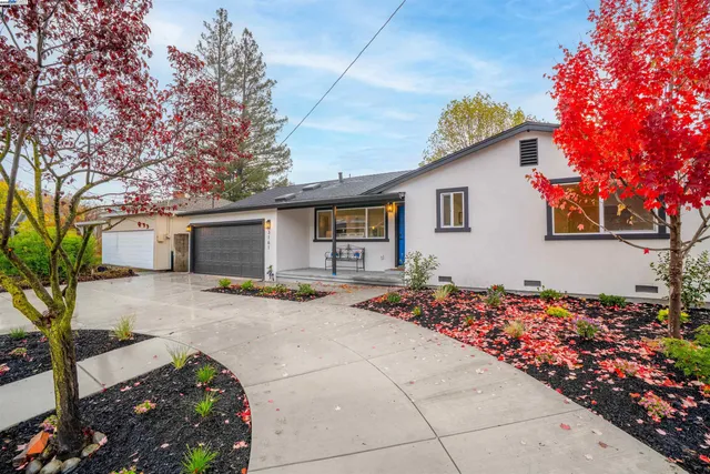 a view of a house with a patio