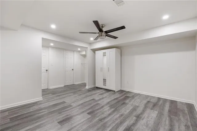 a view of an empty room